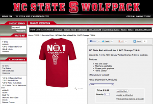 NC State No.1 T-Shirt